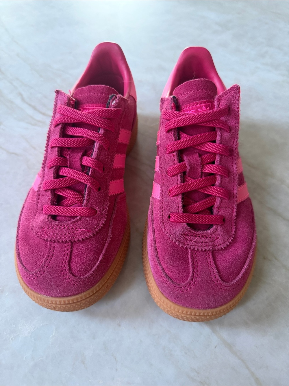 Adidas Kids Handball Spezial Pink Suede Sneakers